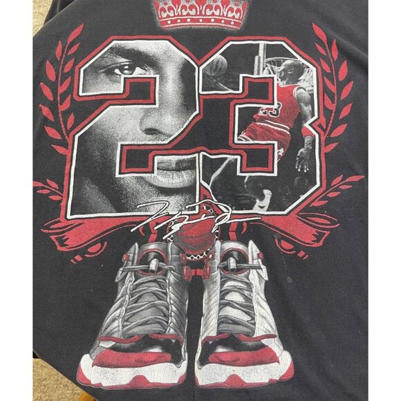 Phat Doc Michael Jordan 23 T-Shirt VTG Black Size 3XL (READ) - Picture 3 of 8